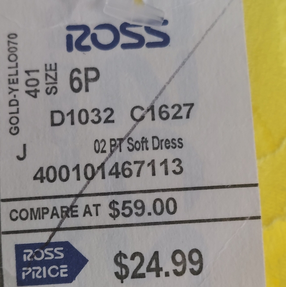 🌼Yellow-laced Sheath Dress, Size 6 petite - Picture 9 of 16